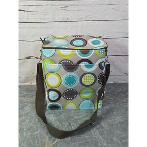 Thirty-One Picnic Thermal Insulated Cooler Bag Circle Spiral Geometric Tote
